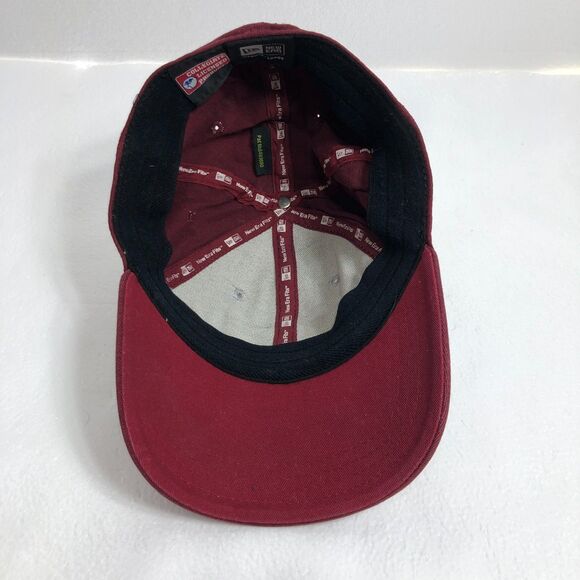 New Era NCAA Virginia Tech Hokies Mens Hat Medium Large Chicago Maroon Gray - Picture 2 of 7